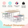 5-Piece Kids Outdoor Patio Table & Chair Set