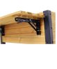 Elevated Raised Garden Bed with Metal Legs & Folding Storage Shelf – Wooden Planter Box for Herbs, Vegetables & Flowers