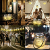2-Pack Solar Crackle Glass Lanterns – Outdoor Globe Garden Lights with Automatic Dusk-to-Dawn Lighting, Waterproof Design