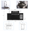 6-Burner 85,000 BTU Outdoor Kitchen Island Grill with Refrigerator, Wine Cooler & Rotisserie – 85" 304 Stainless Steel BBQ Island