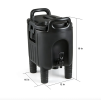 2.6-Gallon Insulated Beverage Dispenser – Portable Hot & Cold Drink Server with Drip-Free Spigot for Outdoor Parties, Catering & Events