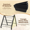 5-Tier Vertical Raised Garden Bed with Wheels – Staggered Planter Tower with 5 Removable Boxes for Herbs, Flowers & Vegetables