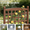 50" Tall Wooden Planter Box with Trellis & Wheels – Elevated Raised Garden Bed for Flowers, Vegetables & Climbing Plants