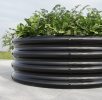 32.08" Round Galvanized Metal Raised Garden Bed – 11.4" Tall Outdoor Planter Box for Vegetables, Herbs, Flowers & Succulents