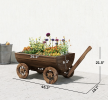 32.08" Round Galvanized Metal Raised Garden Bed – 11.4" Tall Outdoor Planter Box