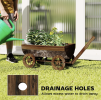32.08" Round Galvanized Metal Raised Garden Bed – 11.4" Tall Outdoor Planter Box