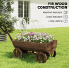 32.08" Round Galvanized Metal Raised Garden Bed – 11.4" Tall Outdoor Planter Box