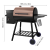 Wood Pellet Grill Smoker with Digital Temperature Control – 456 Sq. In. Outdoor Pellet BBQ Grill, 12 lb. Hopper & Meat Probe