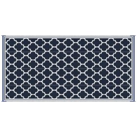 9' x 18' Reversible Outdoor RV Rug – Waterproof Plastic Patio Mat for Camping, RVs, Decks, Patios, Beaches & Picnics
