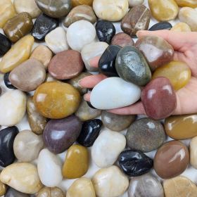 38 lb Polished River Rocks – 2-3" Decorative Garden Stones for Landscaping, Walkways, Planters & Outdoor Décor