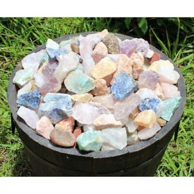 1000-Carat Bulk Brazil Mix Natural Rough Rocks & Stones – Assorted Decorative Garden Stones for Landscaping & Crafts